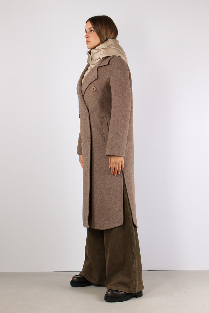 Cappotto Lana Doppiopetto Taupe-5