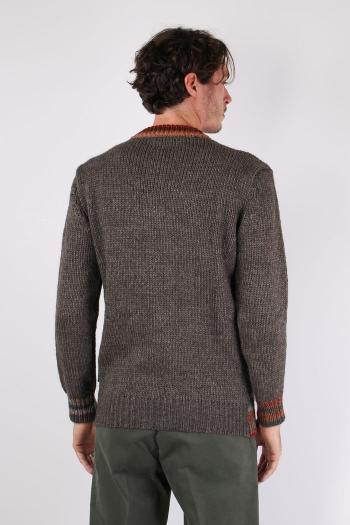 Maglia Effetto Missoni Ruggine-4