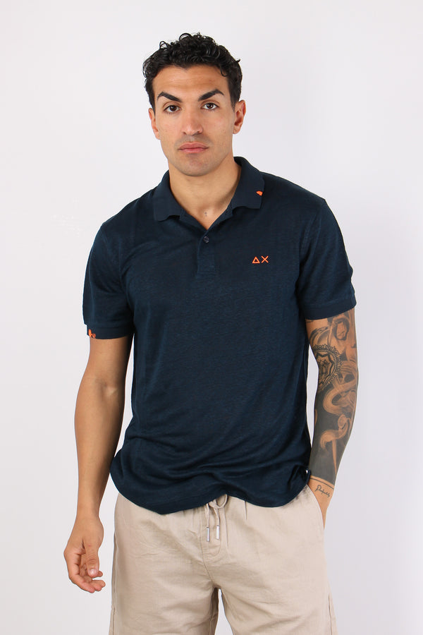 Polo Jersey Lino Navy Blue-2