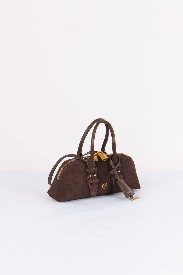 Bowling Bag Suede Marrone/castano-7