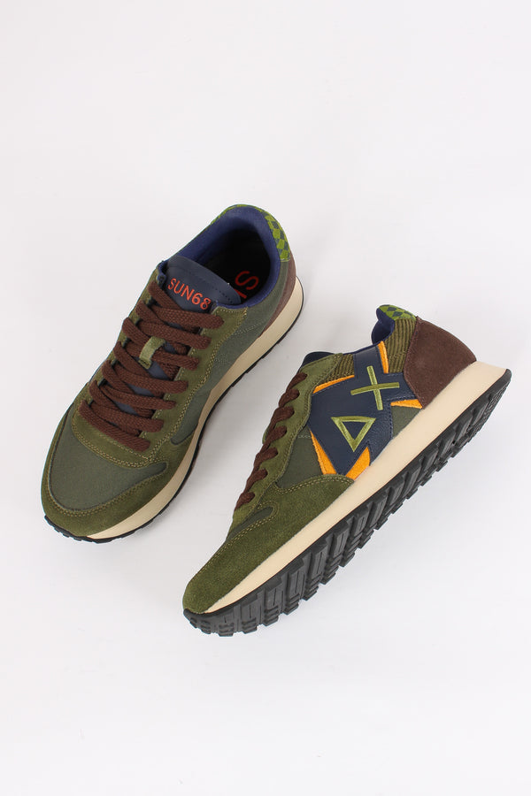 Sneakers Jaki Velluto Militare-2