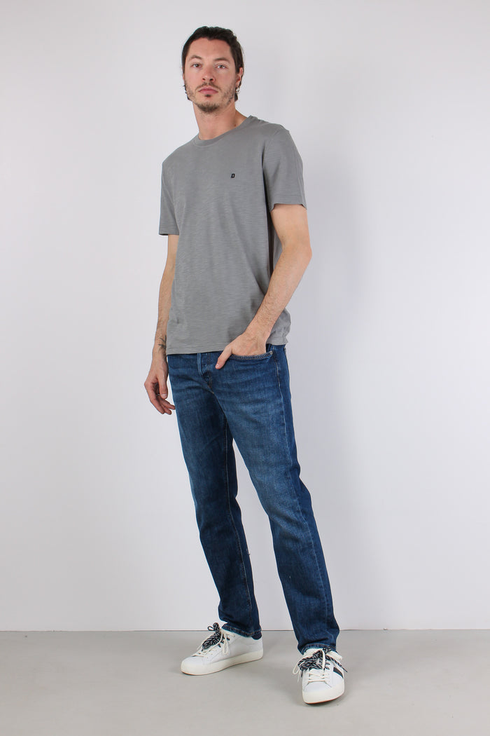 T-shirt Cotone Fiammato Logo Fume-5