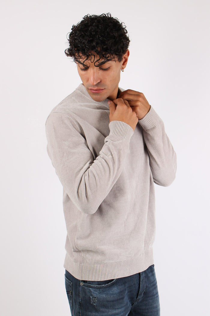 Maglia Girocollo Ciniglia Stone-6