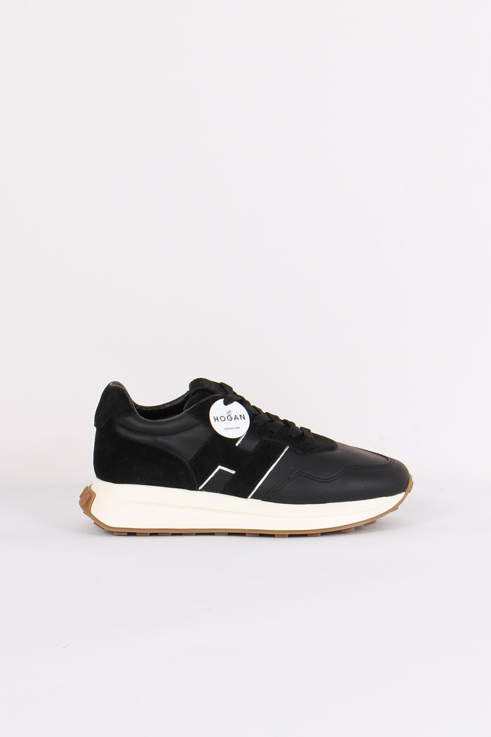 Sneaker Patch H Platform Nero/argento