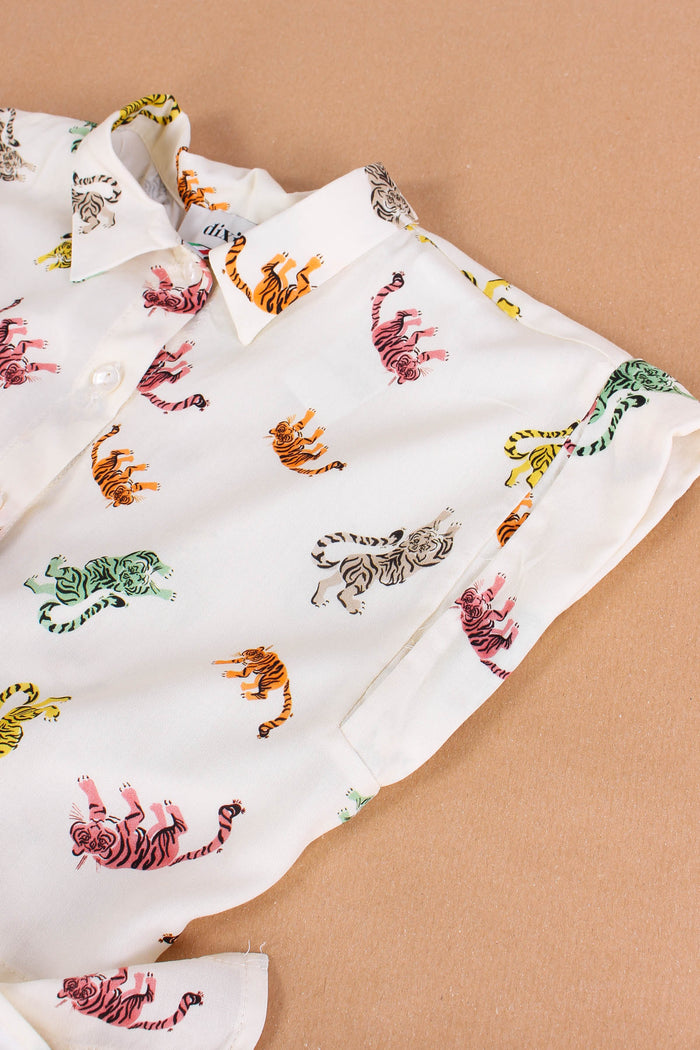 Camicia Fantasia Tigre Multicolor-3