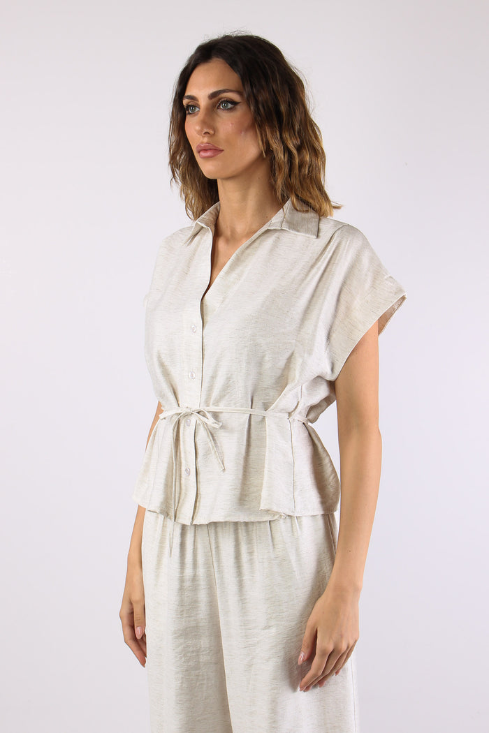 Camicia M/m Cinturata Naturale-3