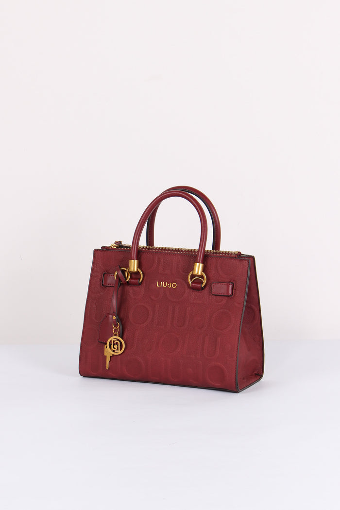 Mini Tote Logo 3d Deep Bordeaux-2