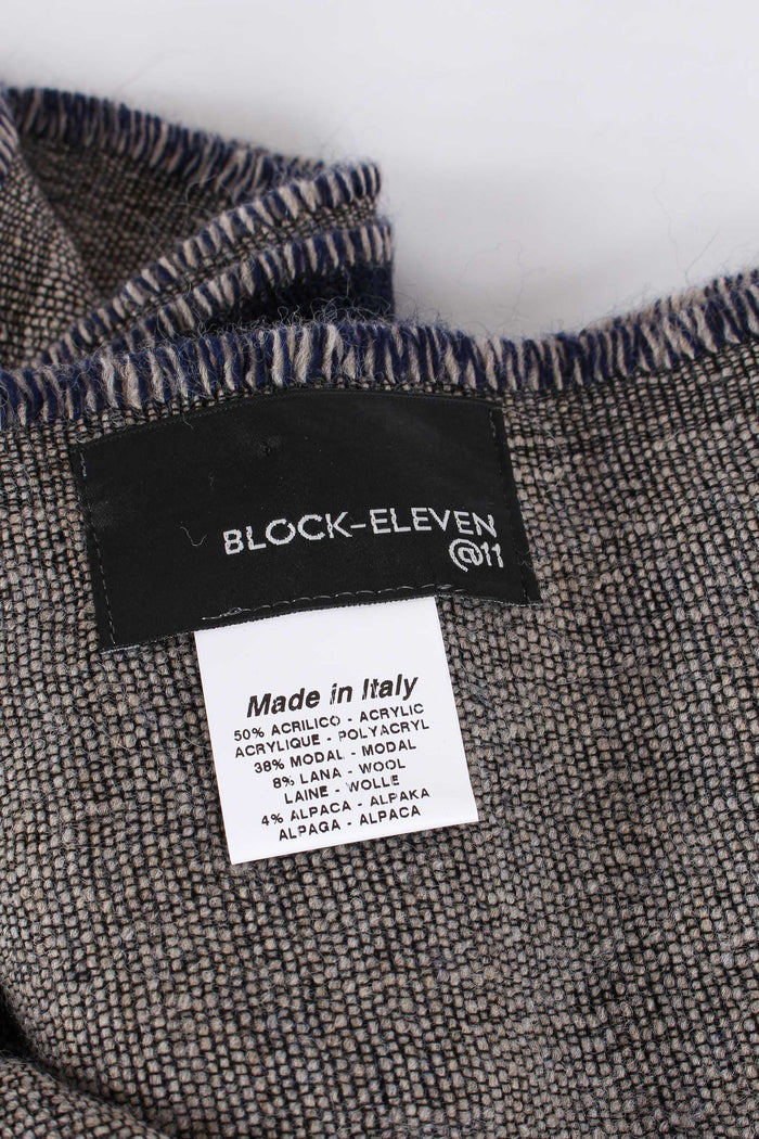 Sciarpa Double Blu/beige-5