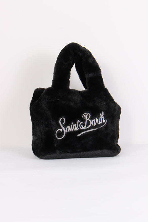 Borsa Mano Pelliccia Nero