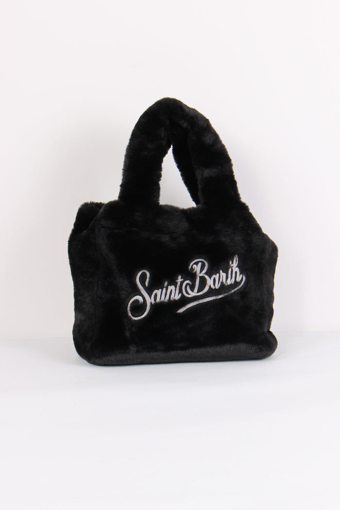 Borsa Mano Pelliccia Nero