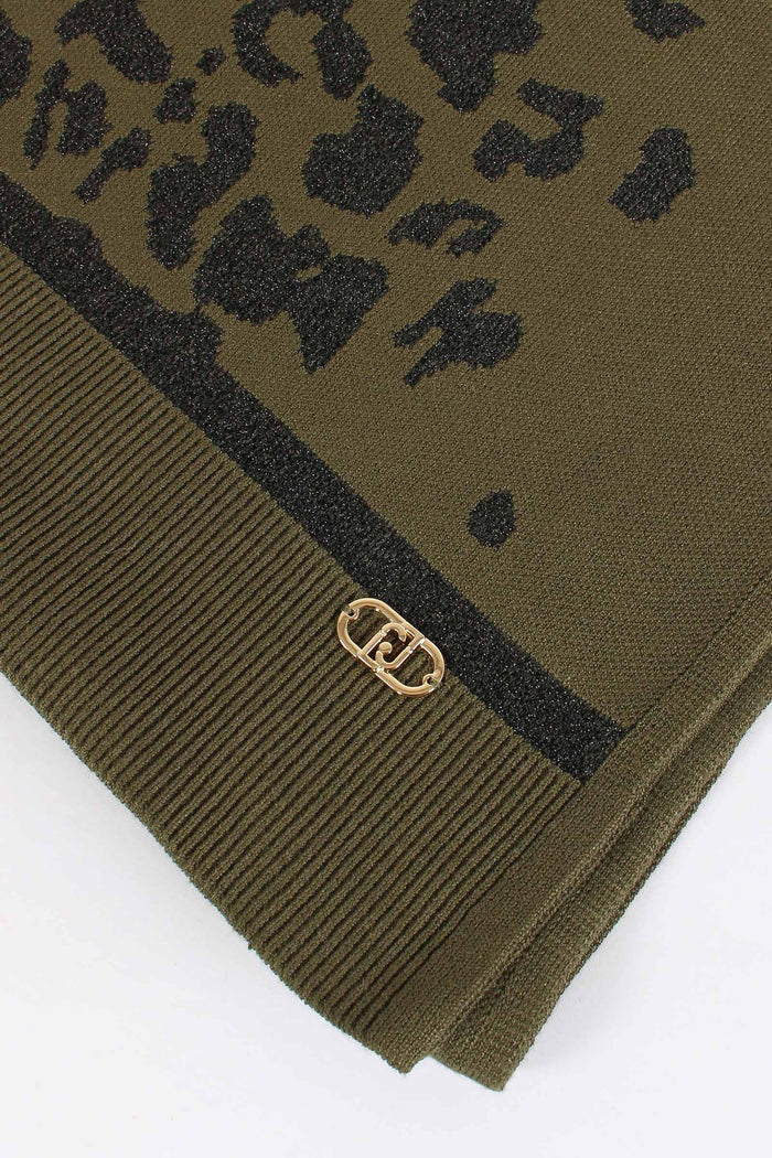 Sciarpa Inserto Macula Olive/nero-4