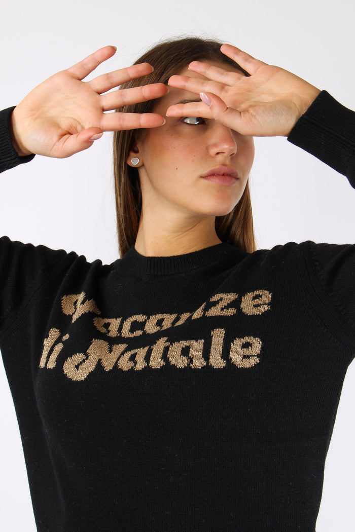 Girocollo Vacanze Natale Nero-8