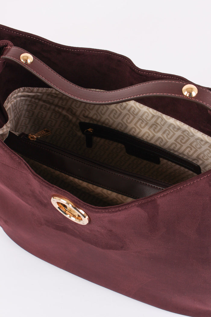 Hobo Ecocamoscio Borchie Red Amburgine-4