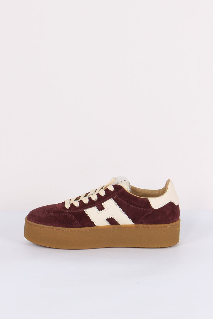 Sneakers H698 Allacciato H Platform Bordeaux/bianco-6