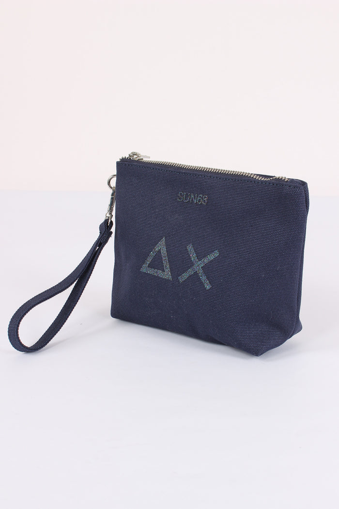 Mini Pochette Canvas Navy Blue-4