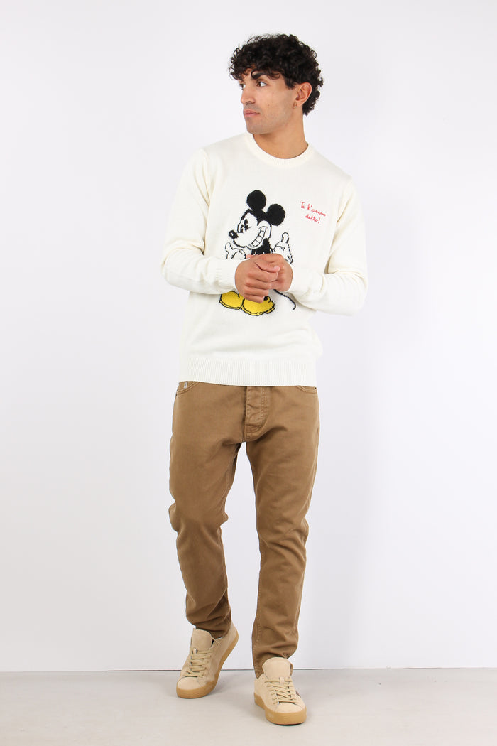Girocollo Mickey Mouse Bianco-2