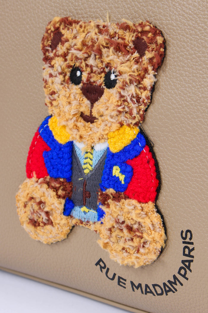 Mini Shopping Orsetto Taupe-7