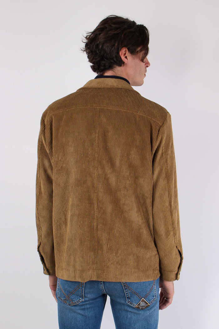 Spillo Giacca Camicia Velluto Cammello-6