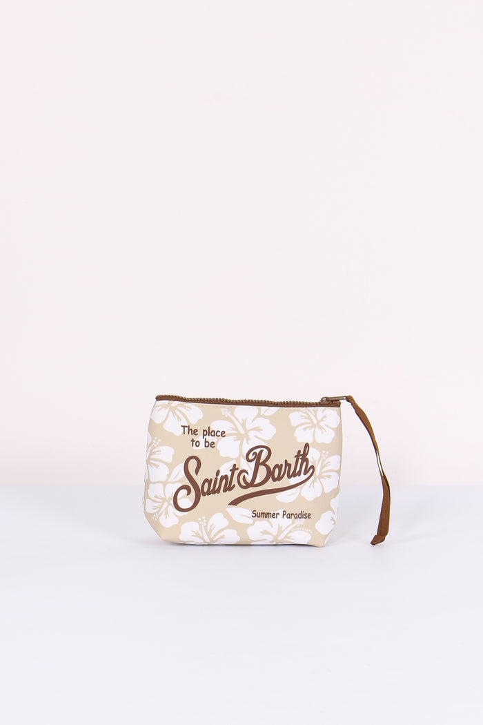 Aline Pochette Fiori Beige-3