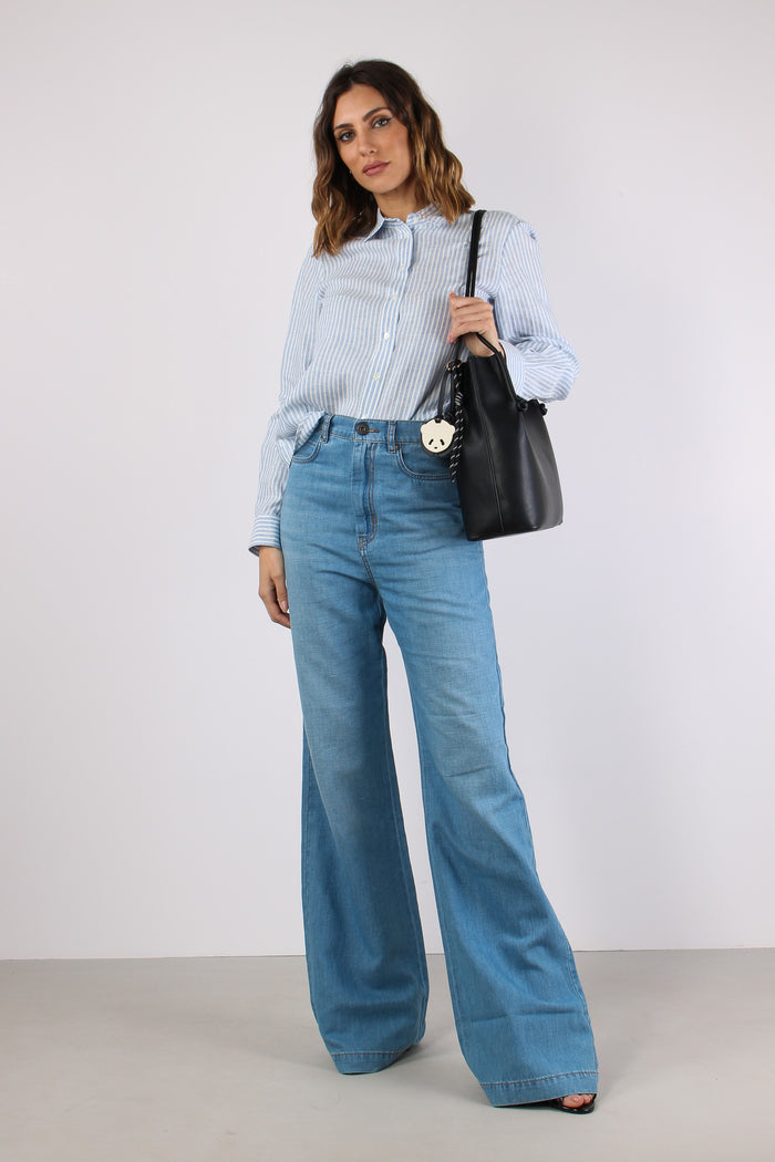 Giurato Camicia Lino Riga Off White-6