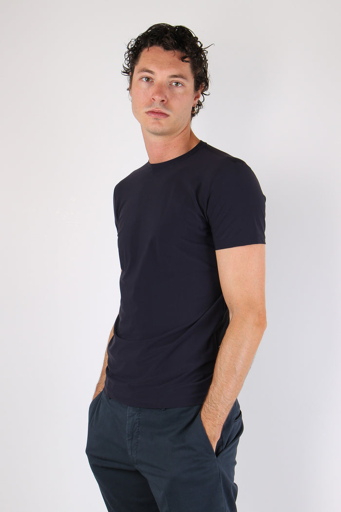 T-shirt Tessuto Tecnico Blu-3