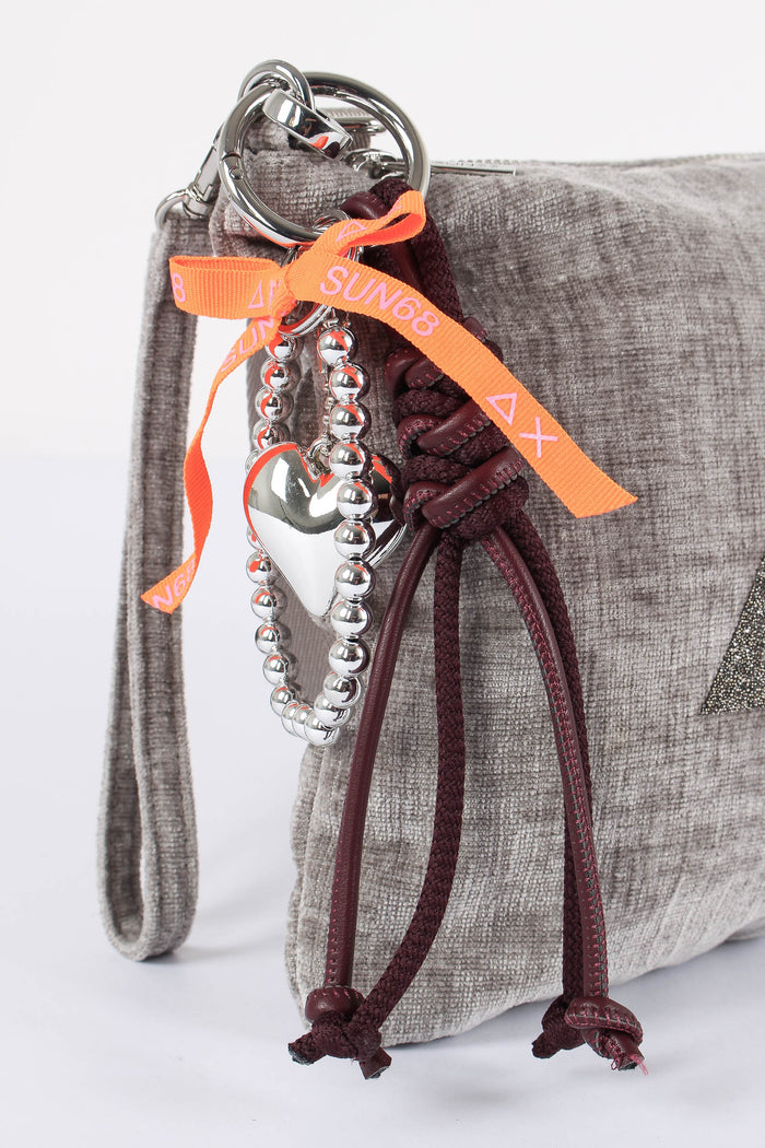 Pochette Velluto Grigio-4