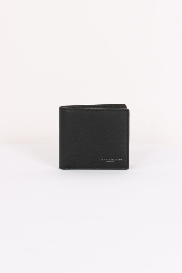 Portafoglio Pelle Martellata Nero