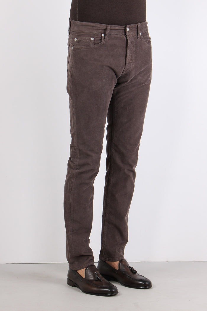 Pantalone Velluto Millerighe Read Choco-5