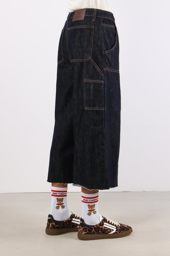 Bermuda Denim Work Denim Scuro-6
