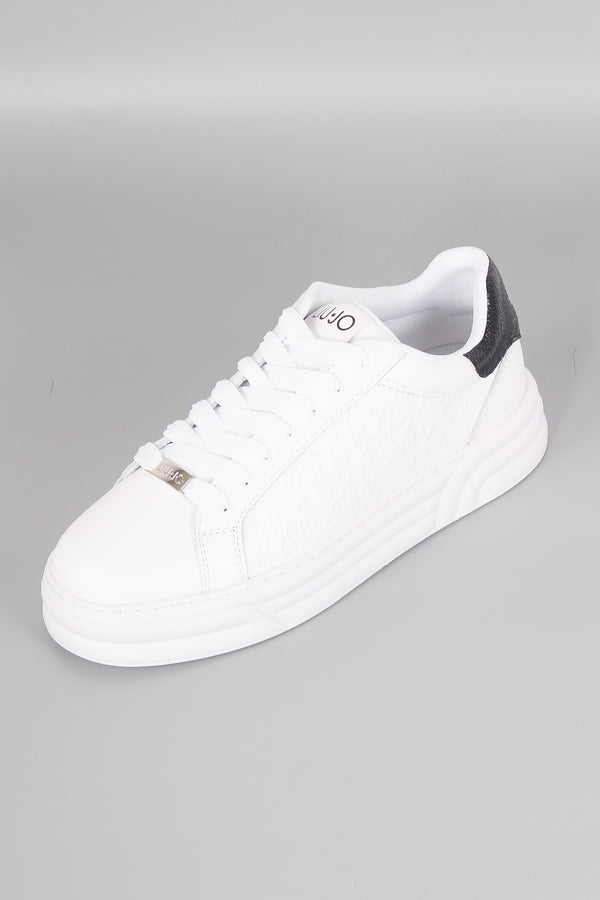 Sneaker Cleo Calf White/black-2