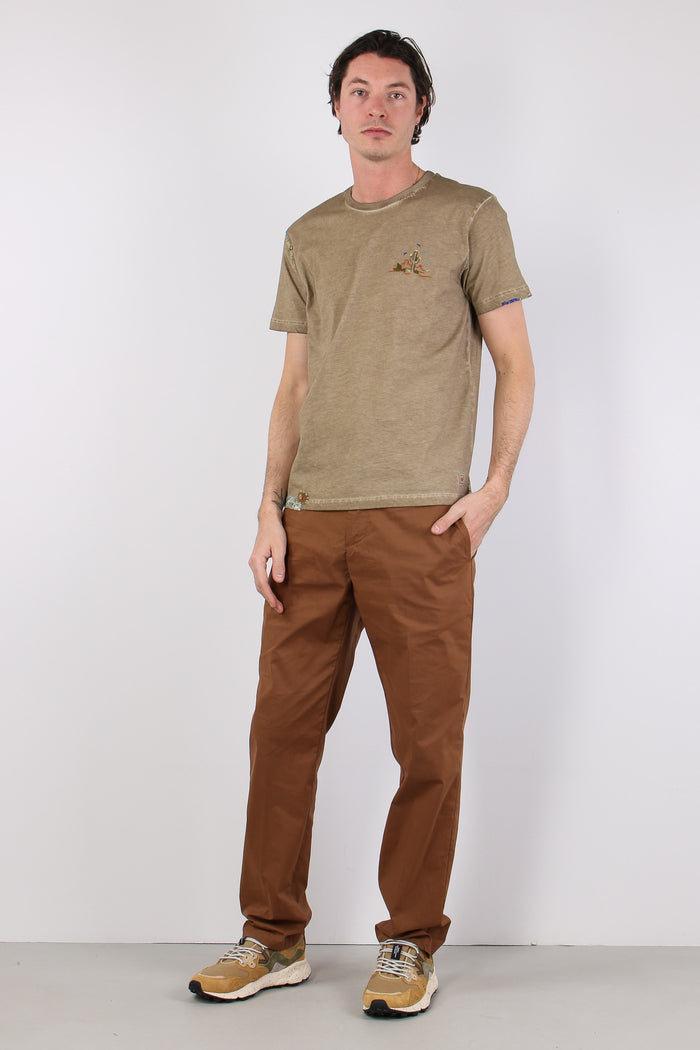 T-shirt Ricamo Cactus Brown-4
