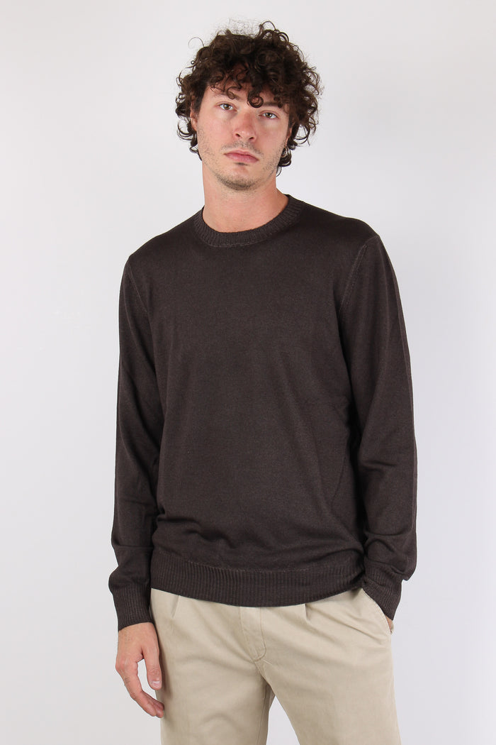 Maglia Girocollo Delavee Caffe-7