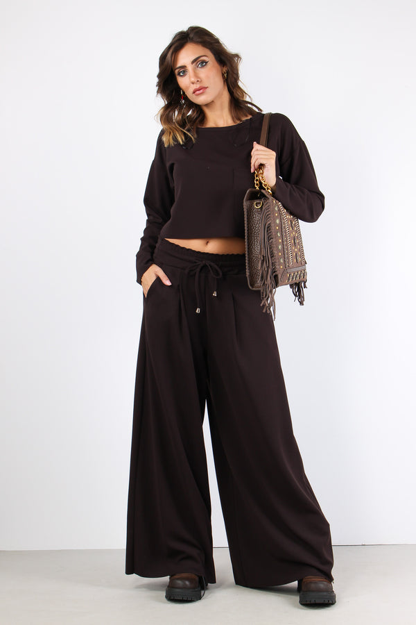 Felpa Scuba Maxi Tasca Moro