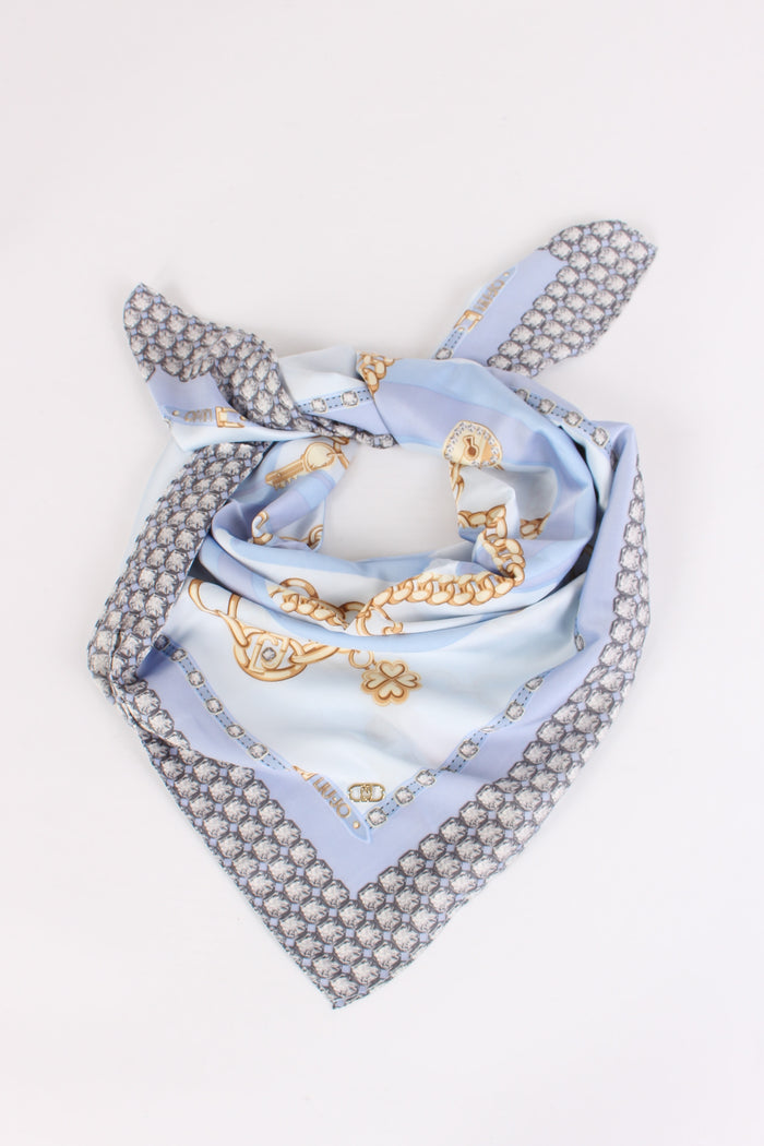 Foulard Mix Print Catena/denim