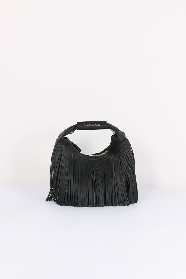 Sacca Mini Frange Nero