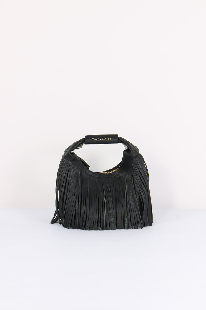 Sacca Mini Frange Nero