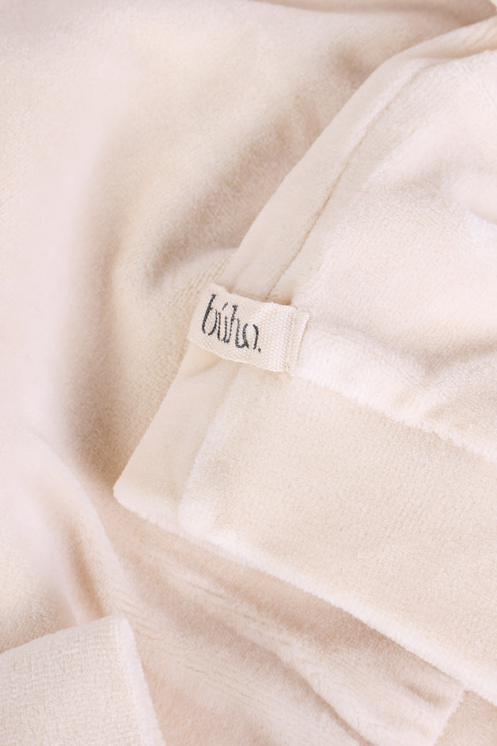 Felpa Cappuccio Ciniglia Ivory-5