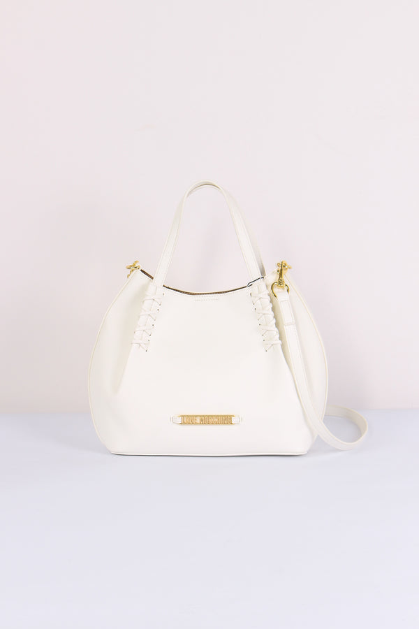 Borsa 2 Manici Intreccio Bianco
