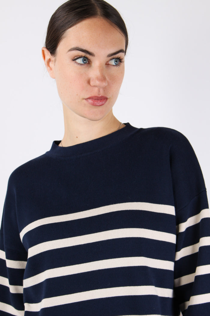 Pinide Maglia Cotone Riga Riga Mariniere-7