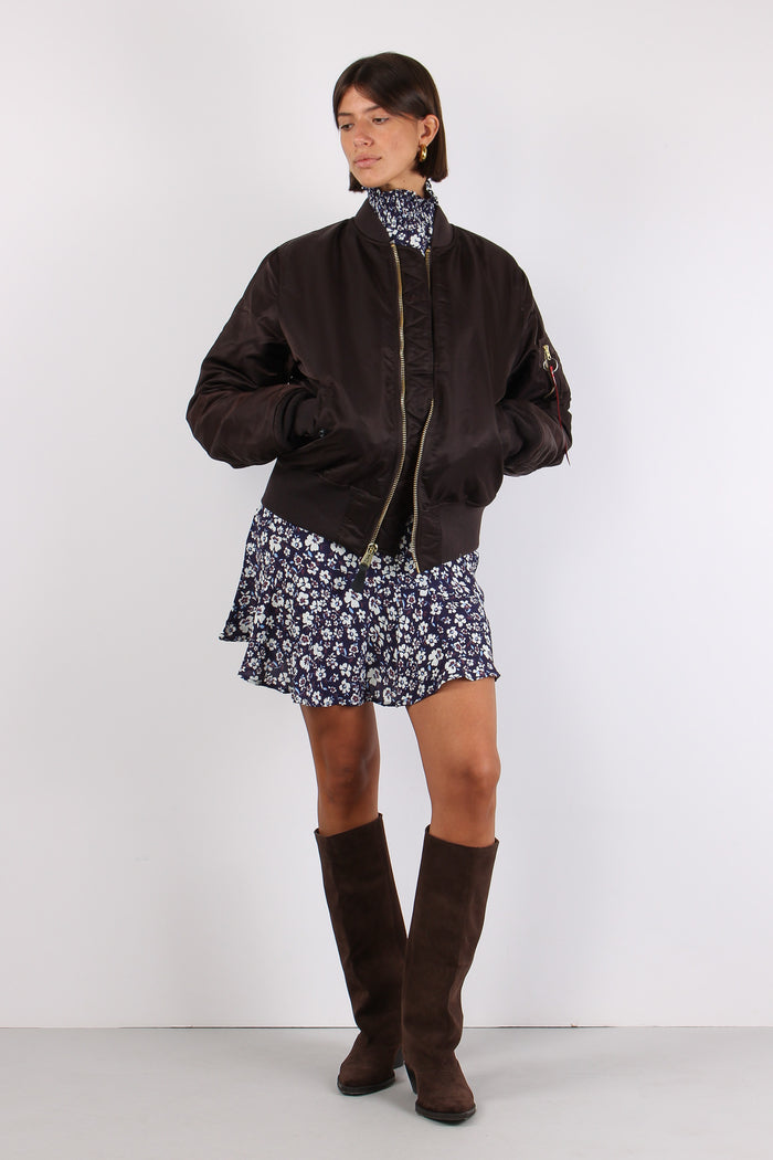 Heritage Bomber Jacket Nylon Hunter Brown-3