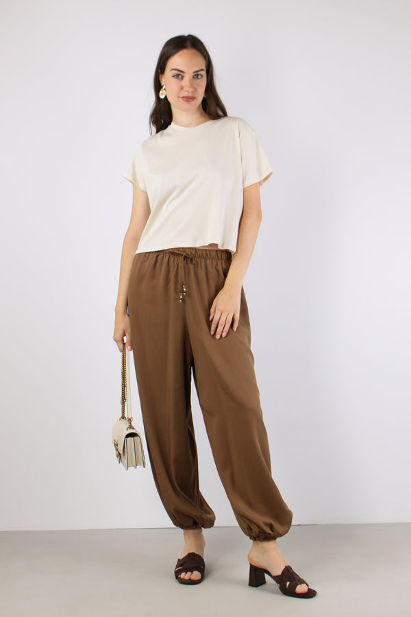 T-shirt Retro Pizzo Burro