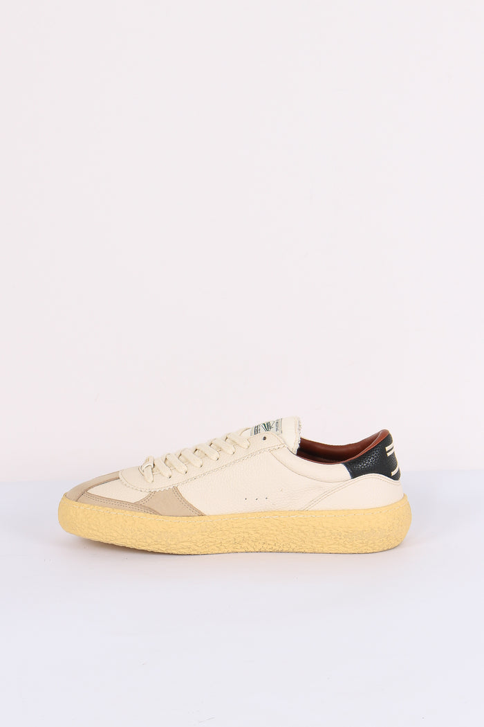 Sneakers Pelle Martellata Osso-5