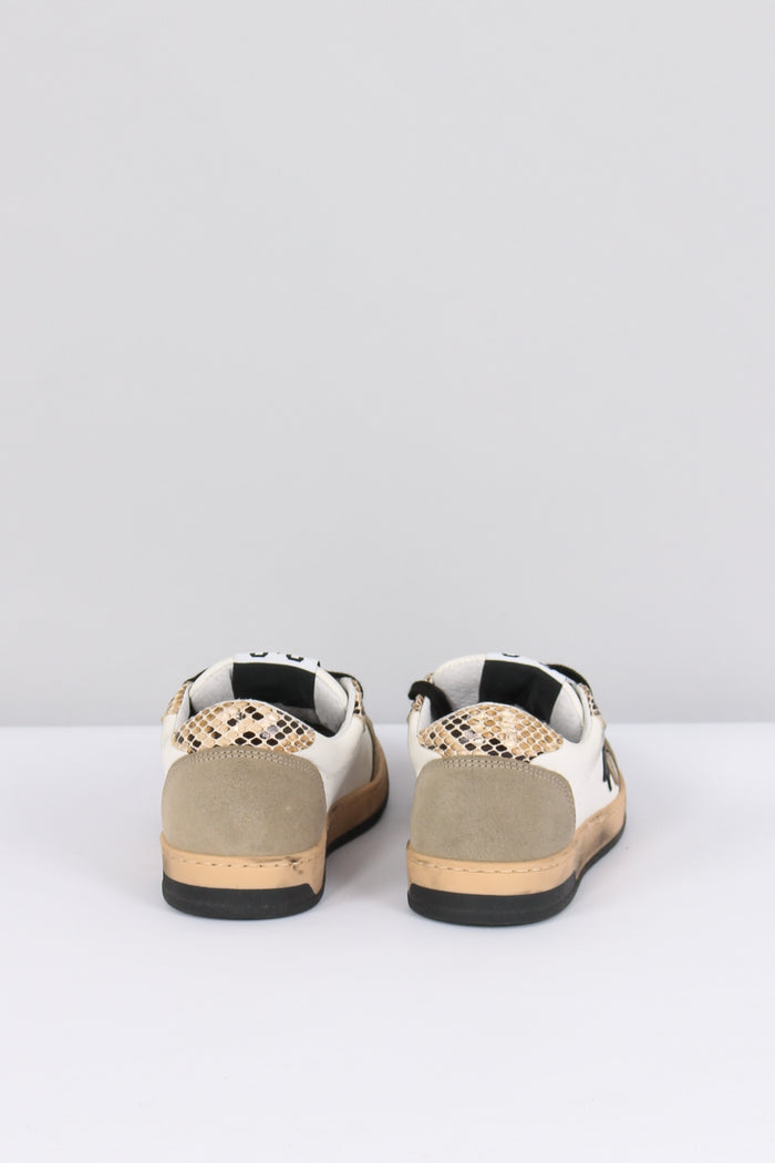 Sneakers Week Star Pitone Bianco/nero-3
