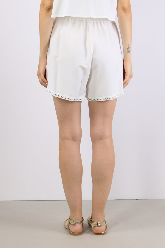 Short Inserto Macrame Bianco-5