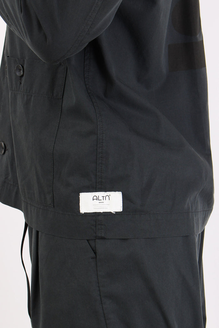 Canoa Giacca Camicia Tasche Nero-6