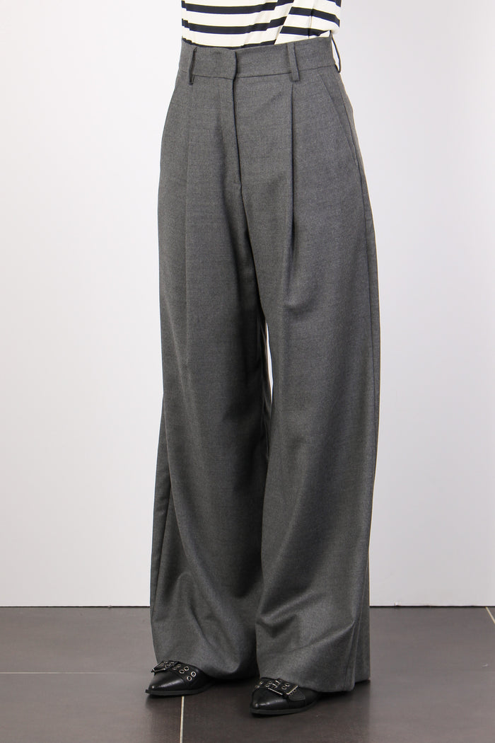 Melodia Pantalone Flanella Grigio-2