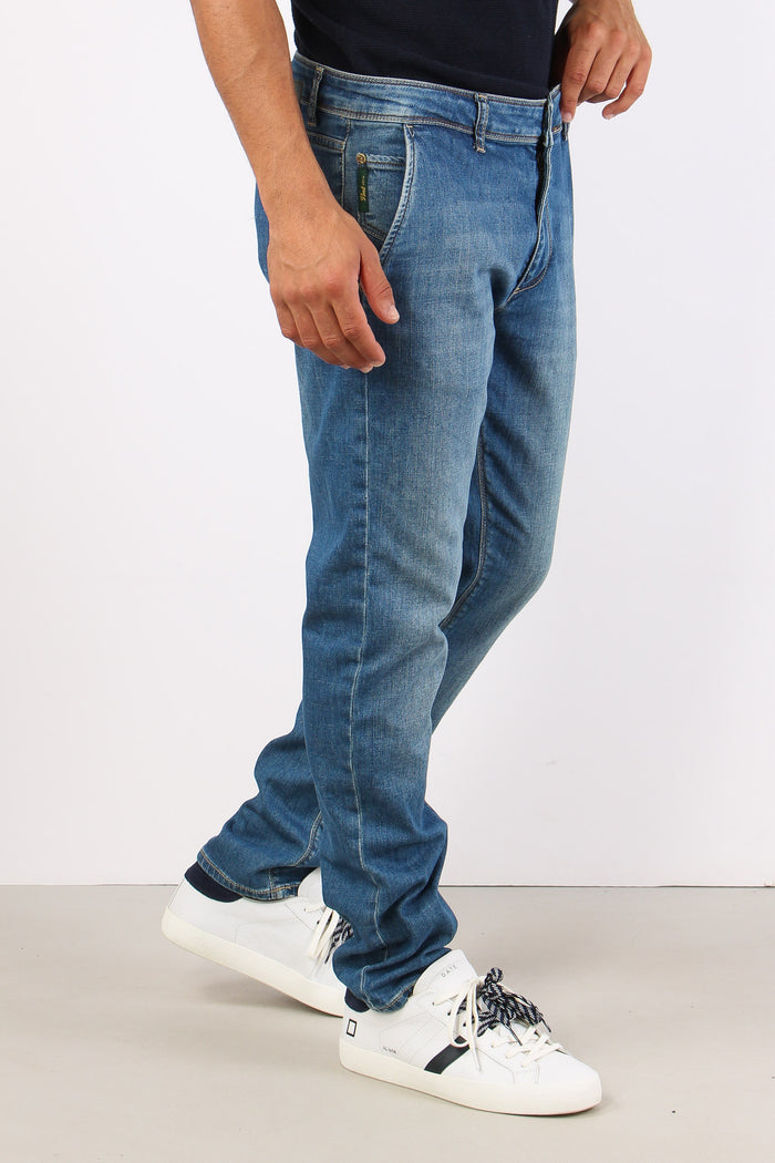 Denim Regular Vita Medio Denim Medio-6