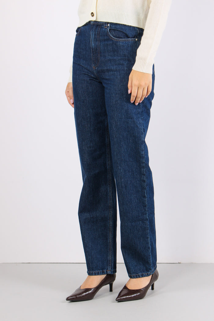 Mlsmom Jeans Momfit Moon Indigo-5