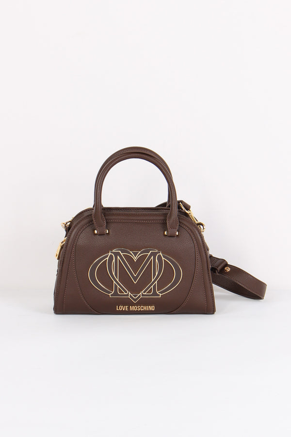 Bauletto Maxi Logo Placca Testa Di Moro