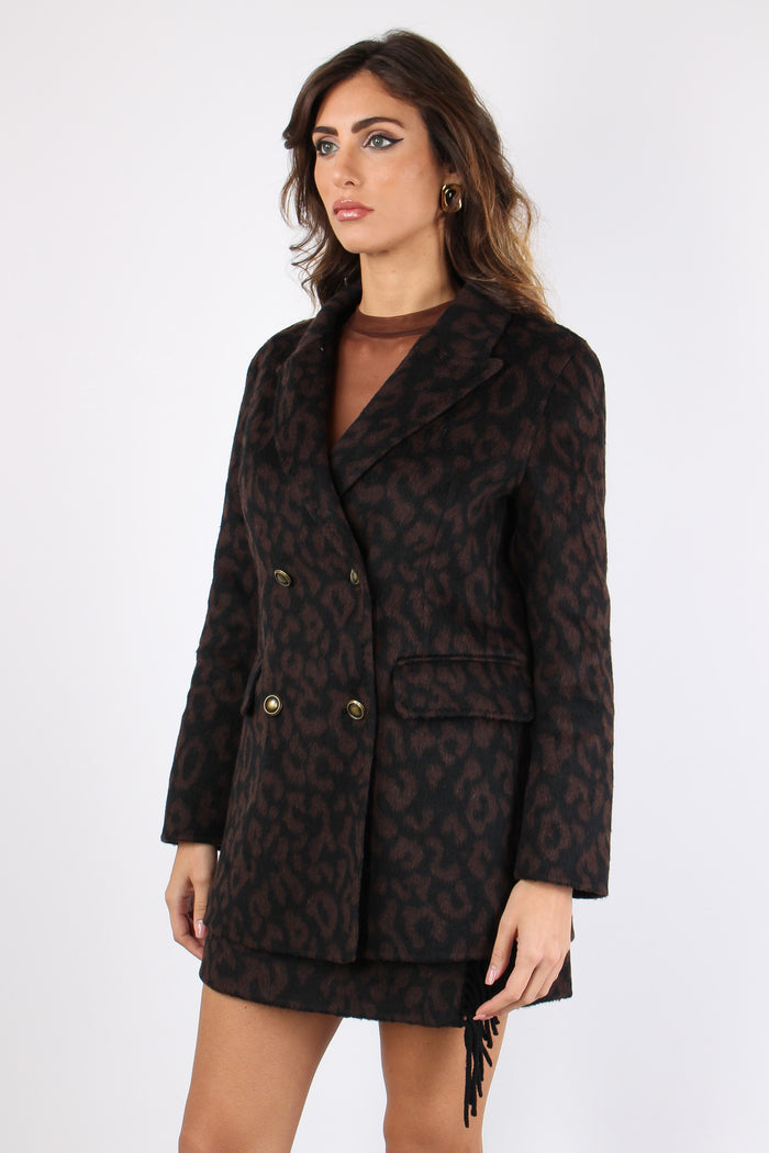 Cappotto Corto Doppiopetto Leopard-7